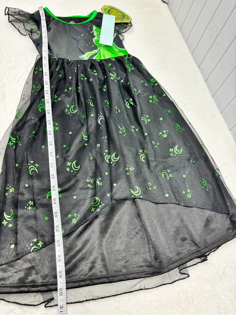 Wicked Pajama Elphaba Girl's Short-Sleeve Wicked Witch of the West Sparkle Night